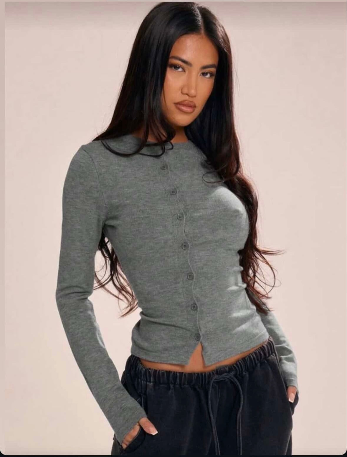 Women's Long Sleeve Button Cardigan Sweater Winter Casual Business Jacket Suitable For Outdoor Wear