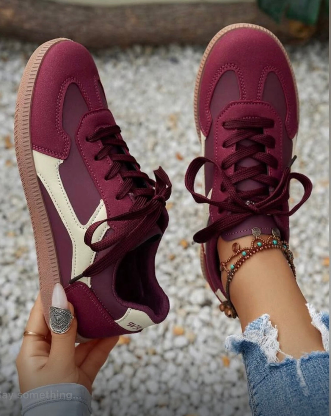 2025 New Casual Round Toe Lace-Up Low-Top White Sneakers For Women, All Season