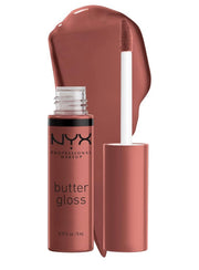 NYX PROFESSIONAL MAKEUP Butter Gloss, Non-Sticky Lip Gloss - Praline (Deep Nude)