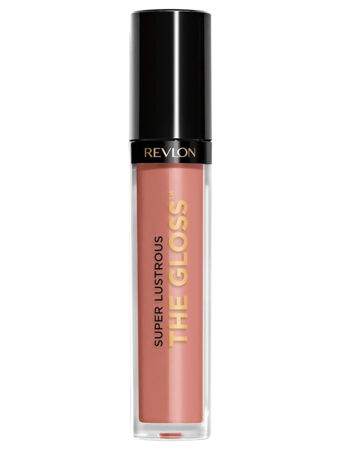Revlon Super Lustrous Lip Gloss, Non-Sticky, Hydrating, High Shine Finish, 215 Super Natural, 0.13 oz