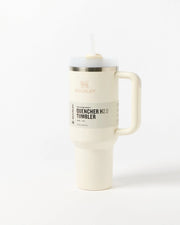 Stanley The Flowstate Quencher H2.0 Tumbler in a cream or white color