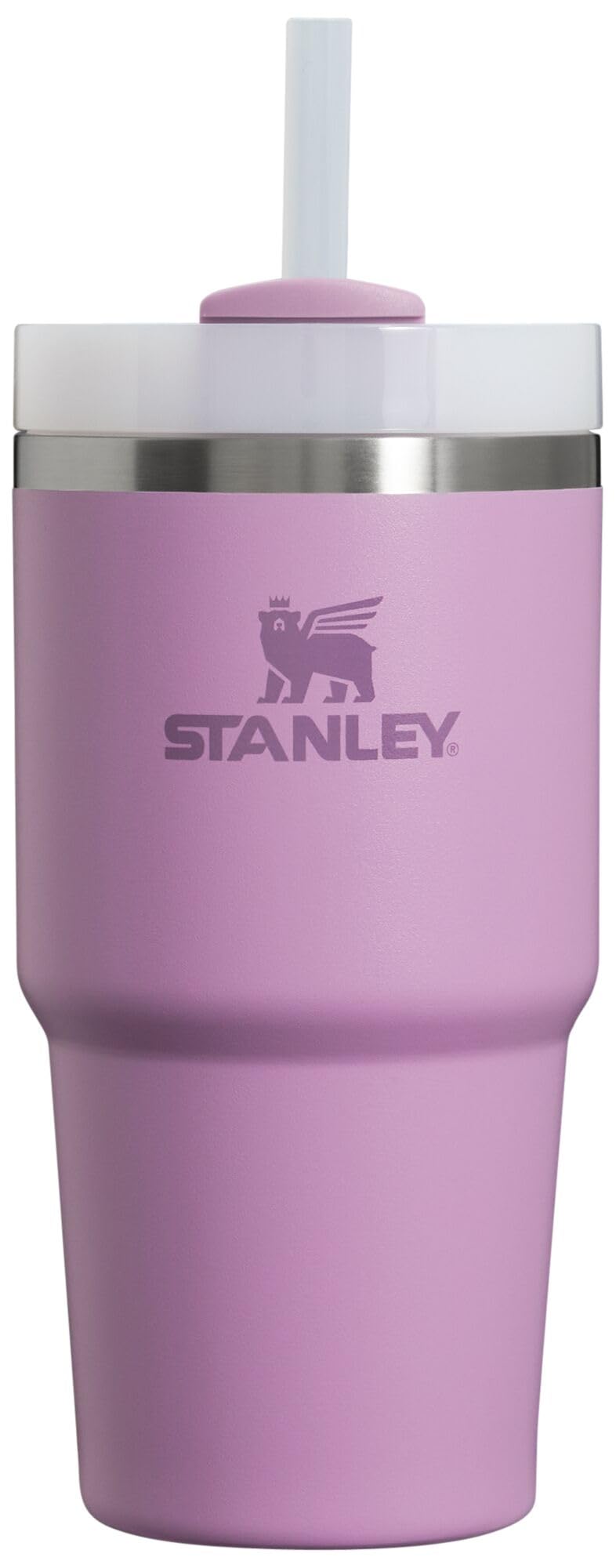 Stanley Quencher H2.0 FlowState 20 oz stainless steel tumbler in lilac.