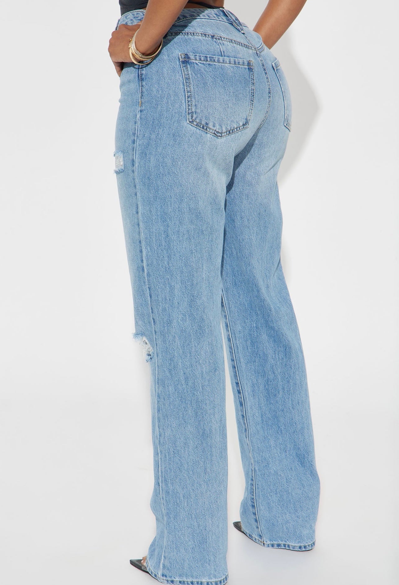 Fashionnova high rise straight leg jeans