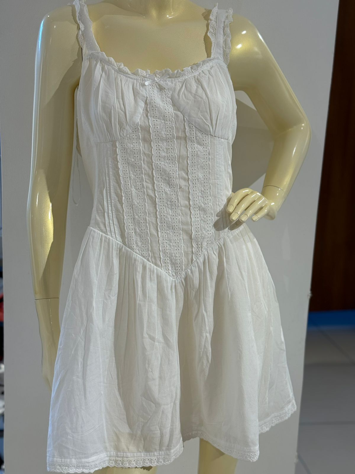 Primark white lace dress