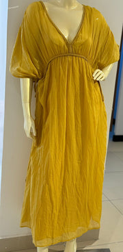 Primark yellow kaftan dress