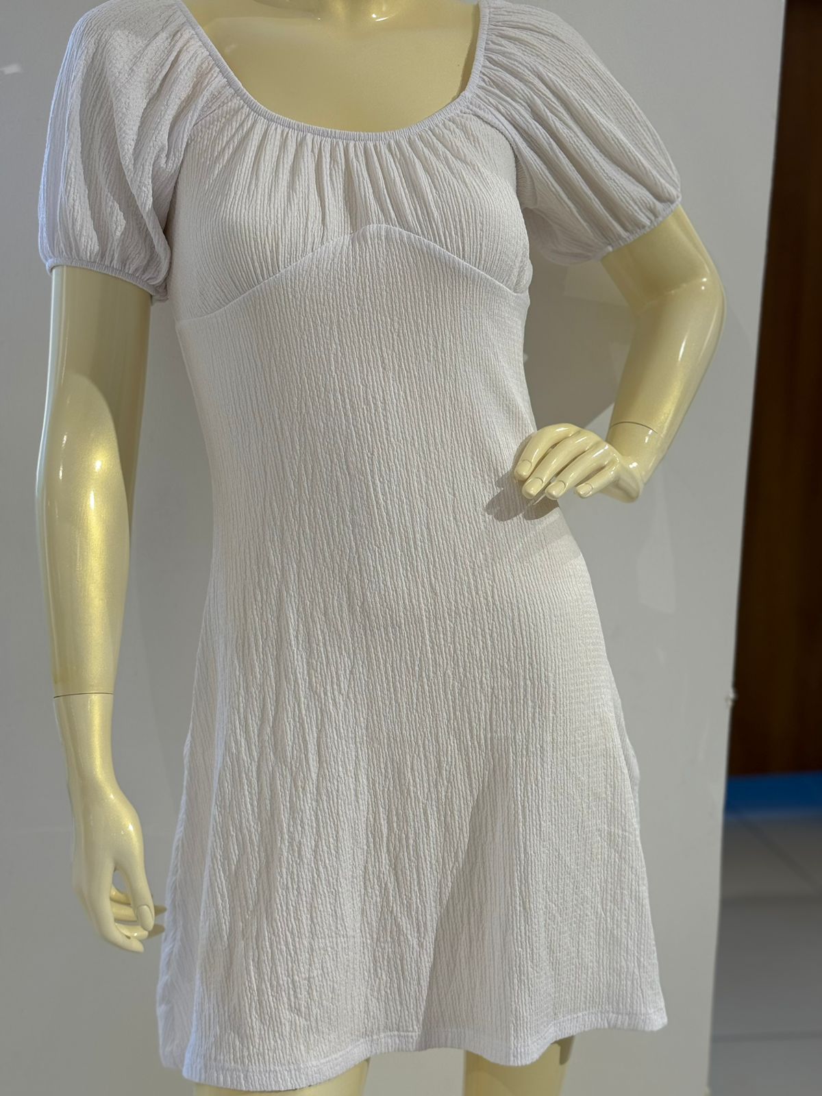 Primark white,short -sleeved dress