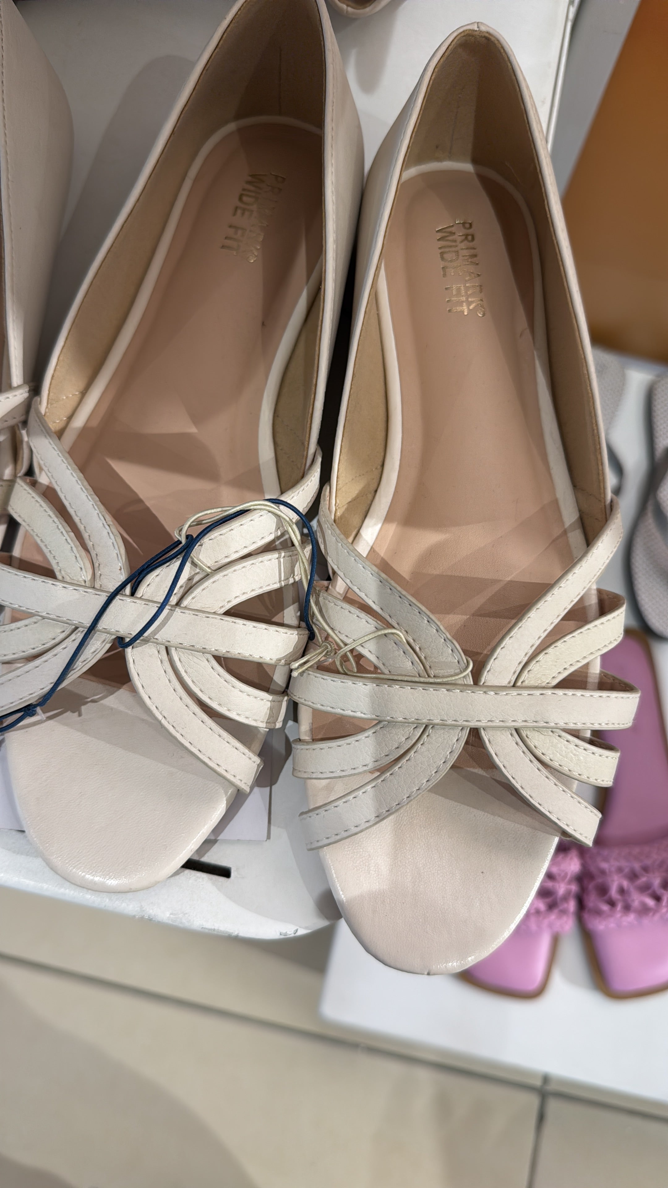 Primark white flat shoes