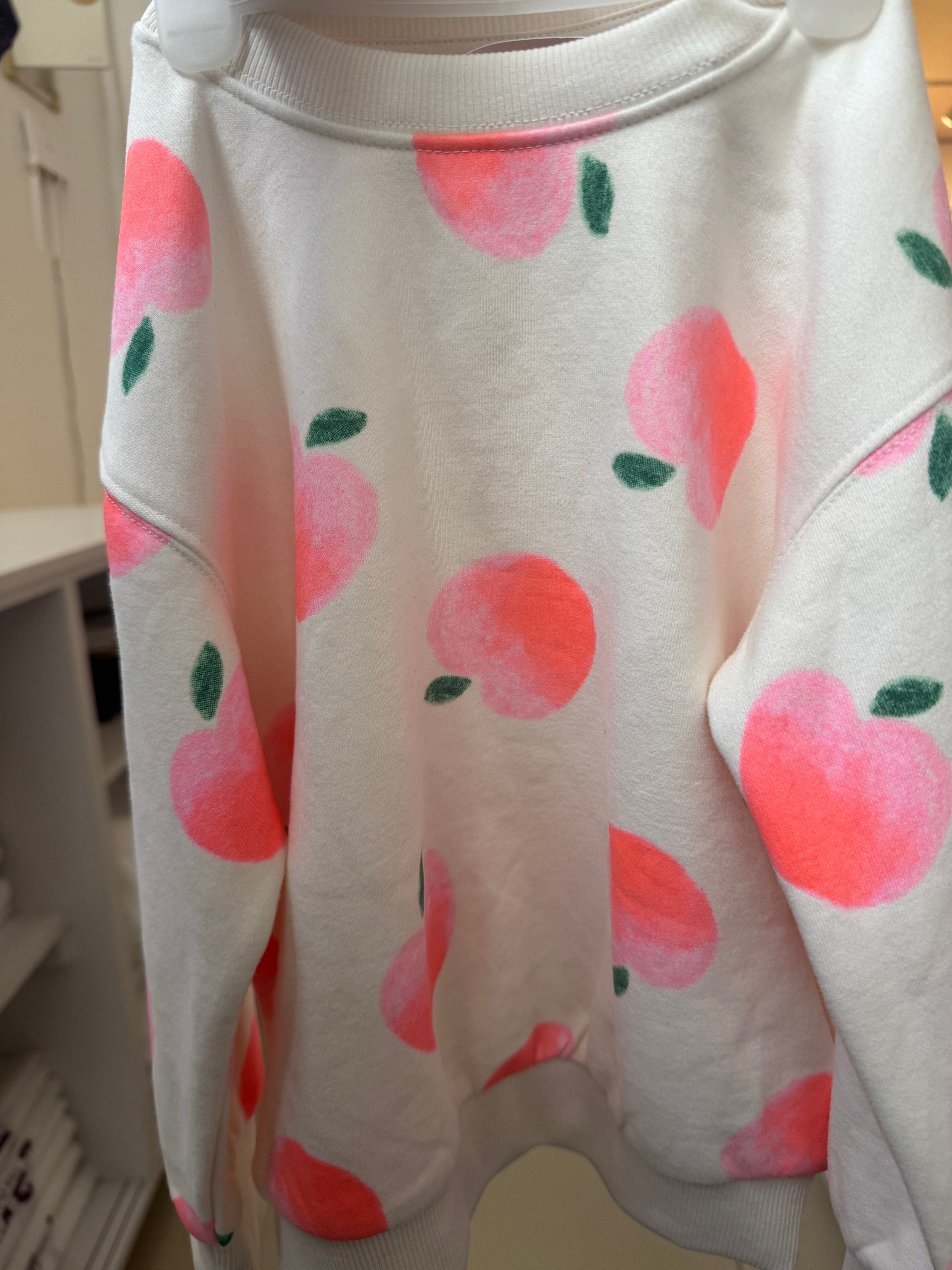 M&S cotton rich peach sweatshirt