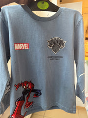 Nba New York Knicks And Marvel Spider-Man T-Shirt