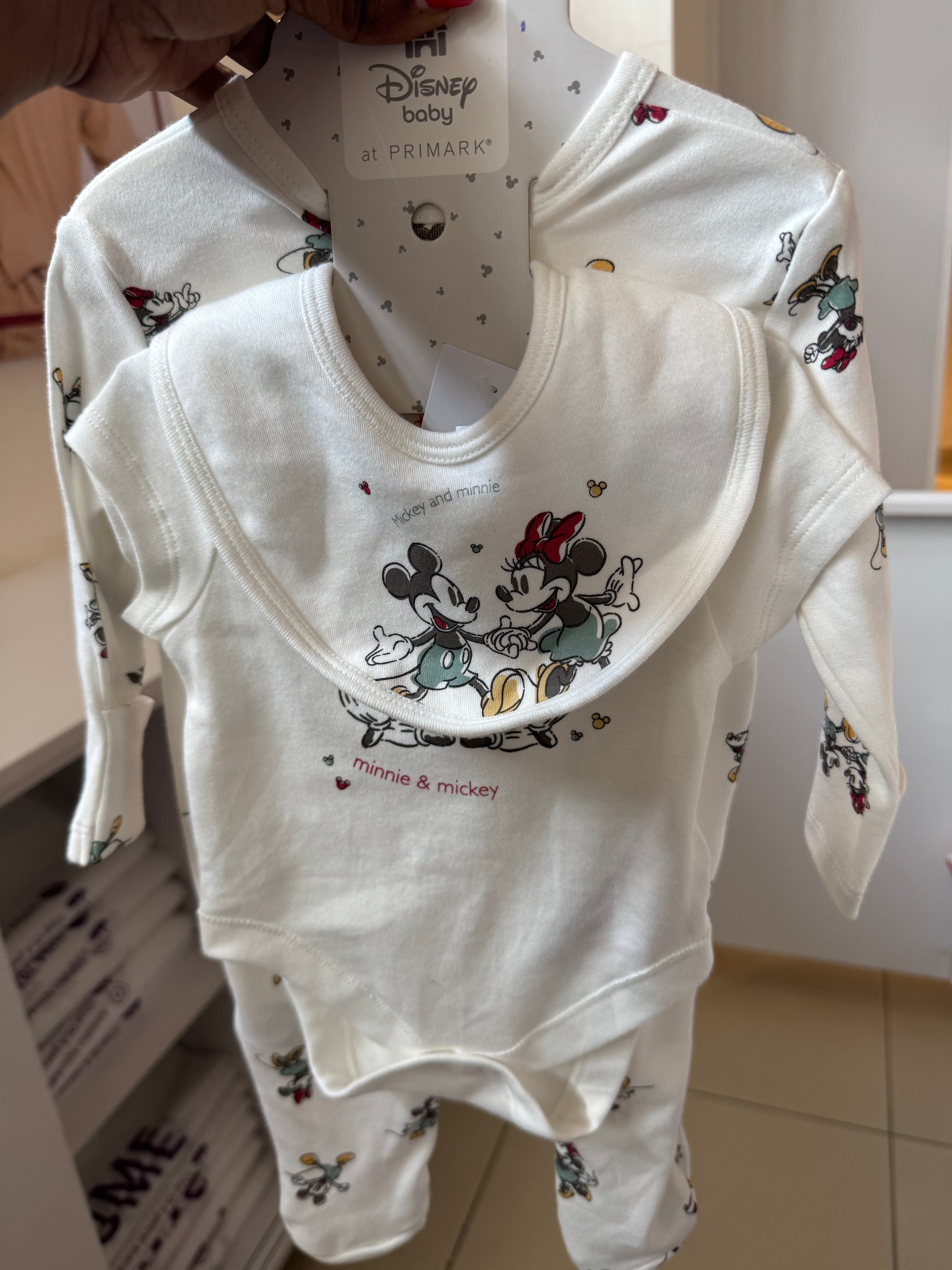 Primark 3pack Disney baby with a Minnie and Mickey print