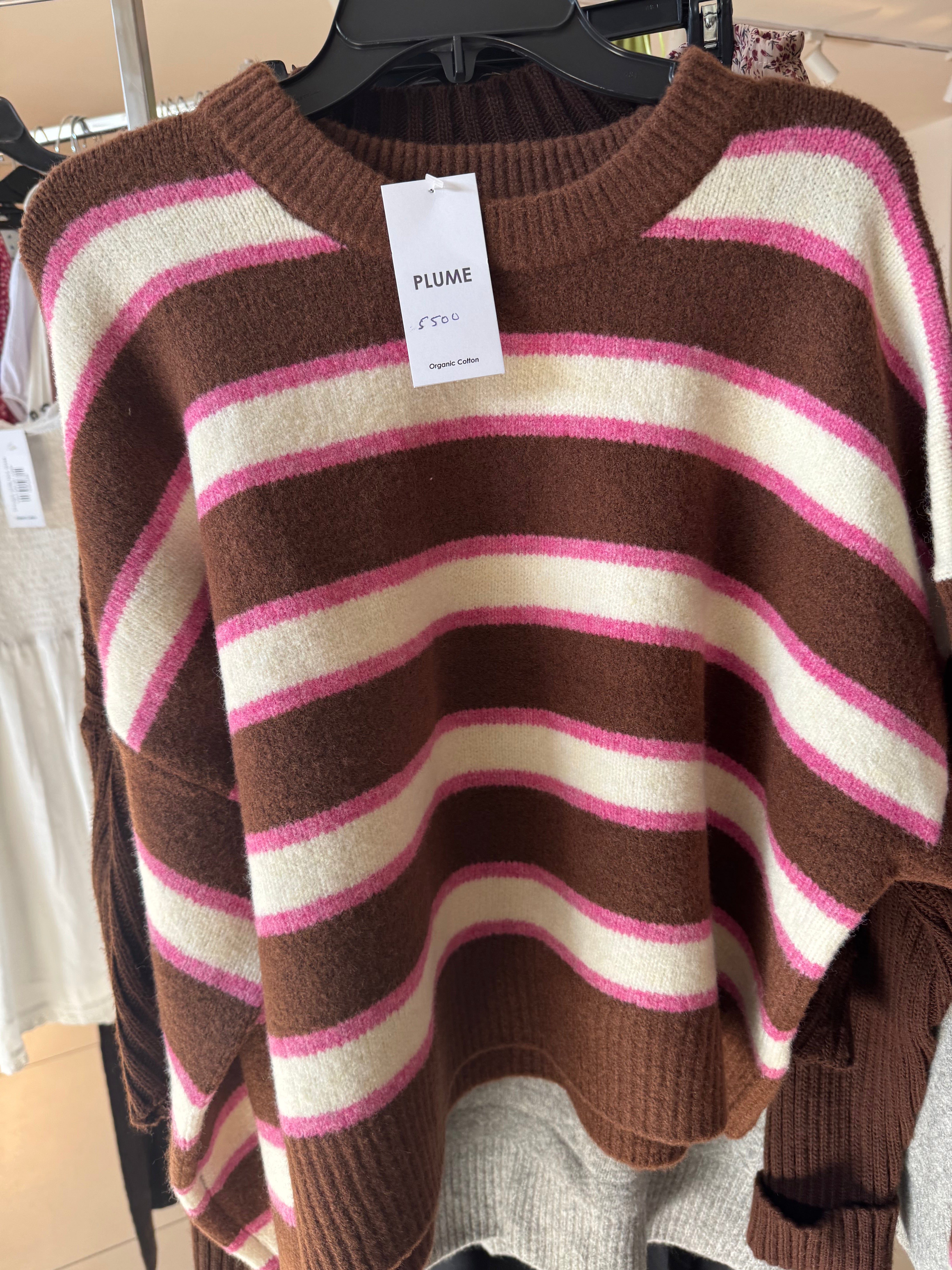 Primark striped cropped jumper