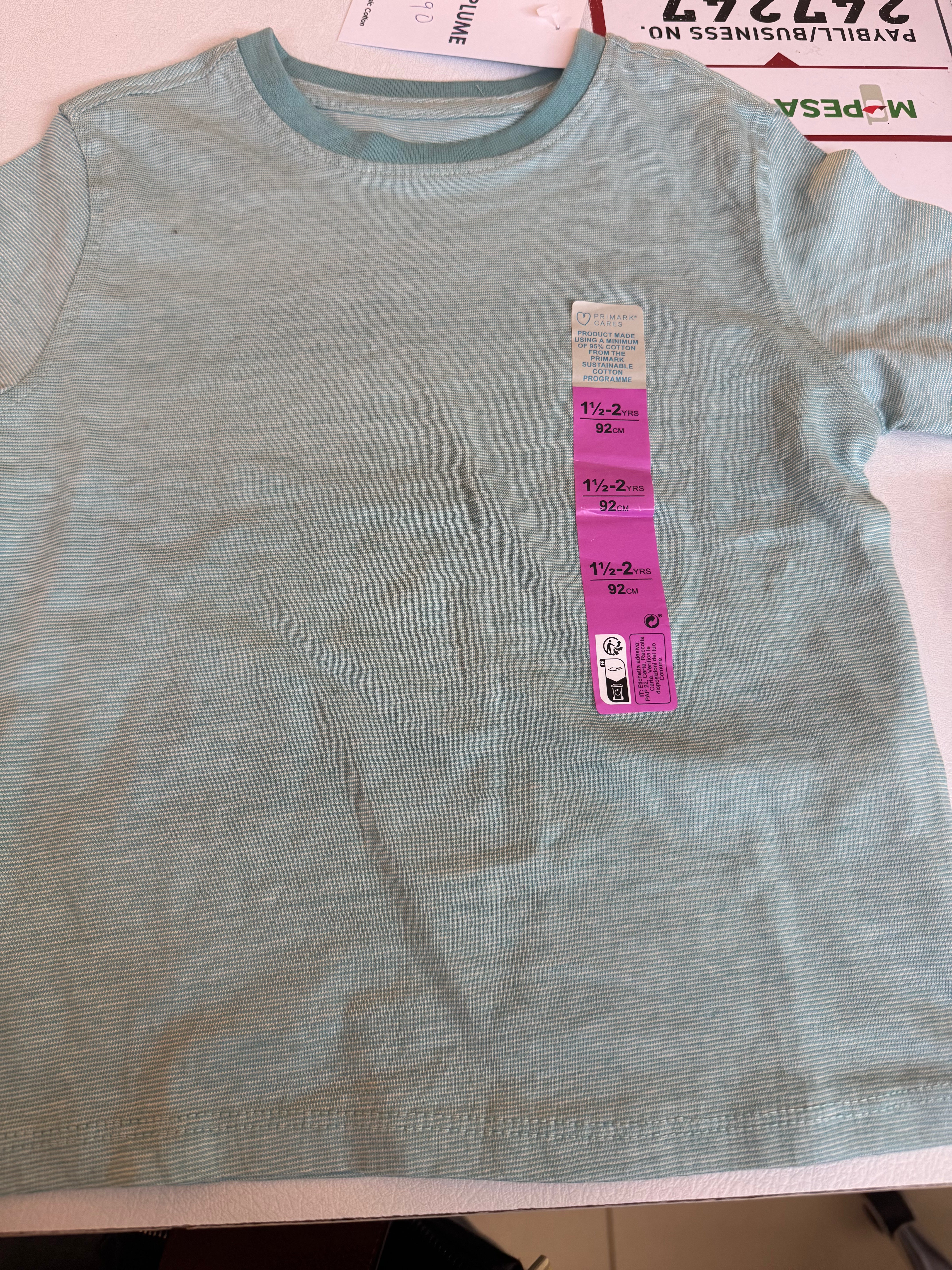 Primark cares striped cotton t-shirt