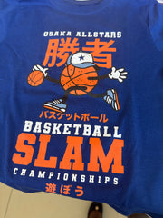Primark cares with a basketball graphic and Japanese text