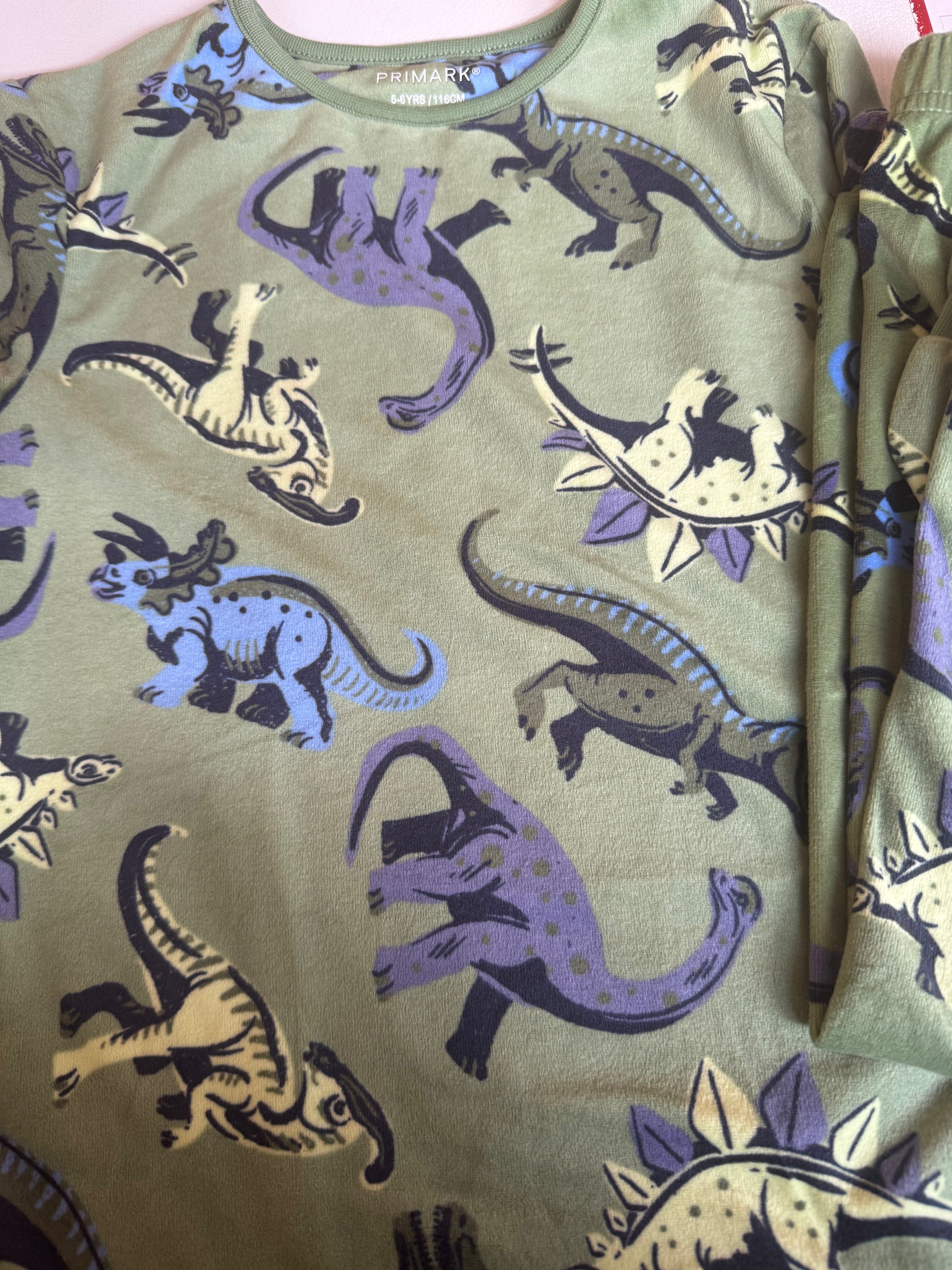 Primark dinosaur graphic cosy Pyjamas set