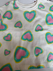Primark cares T-shirt with aura hearts design