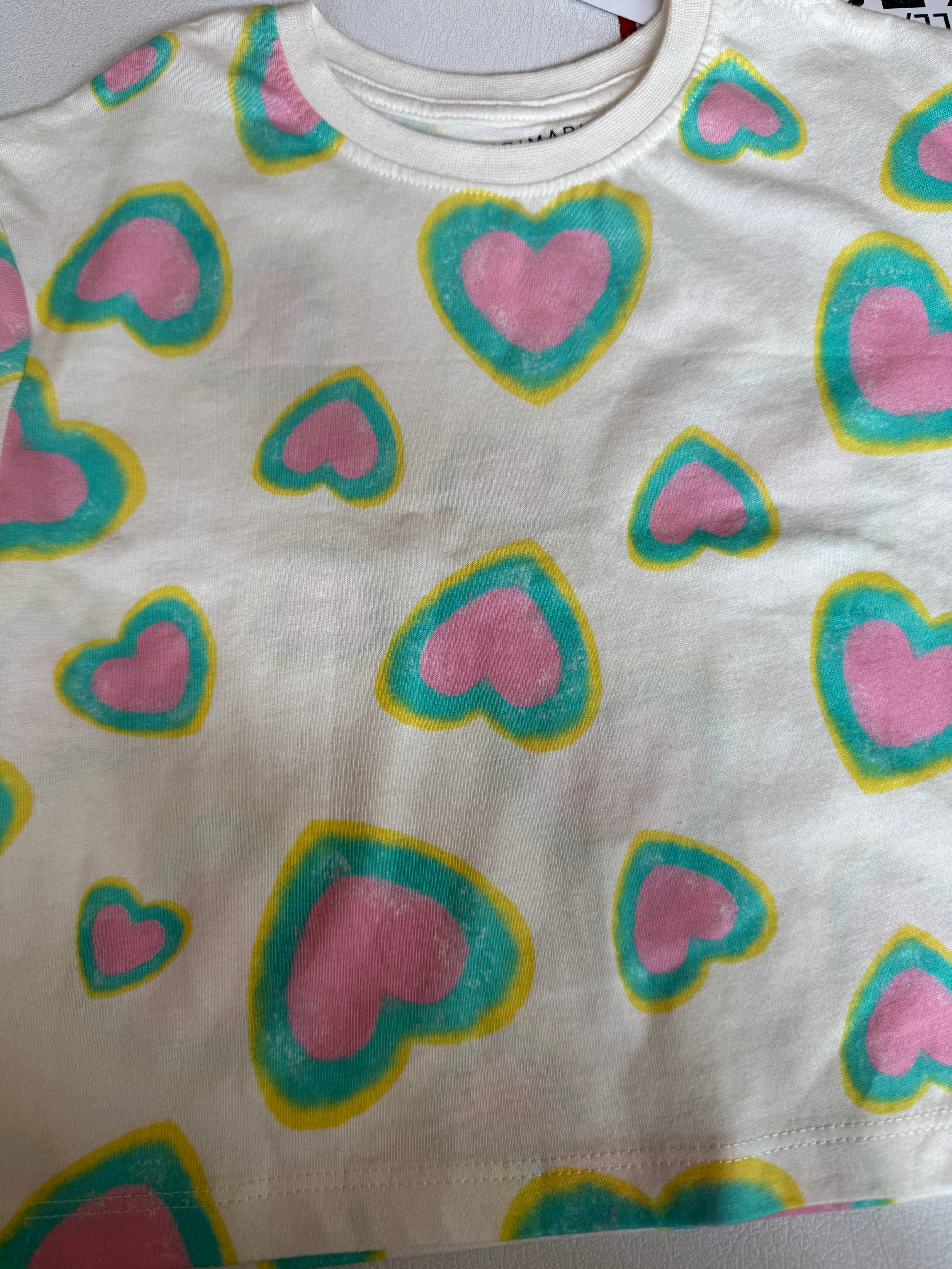 Primark cares T-shirt with aura hearts design