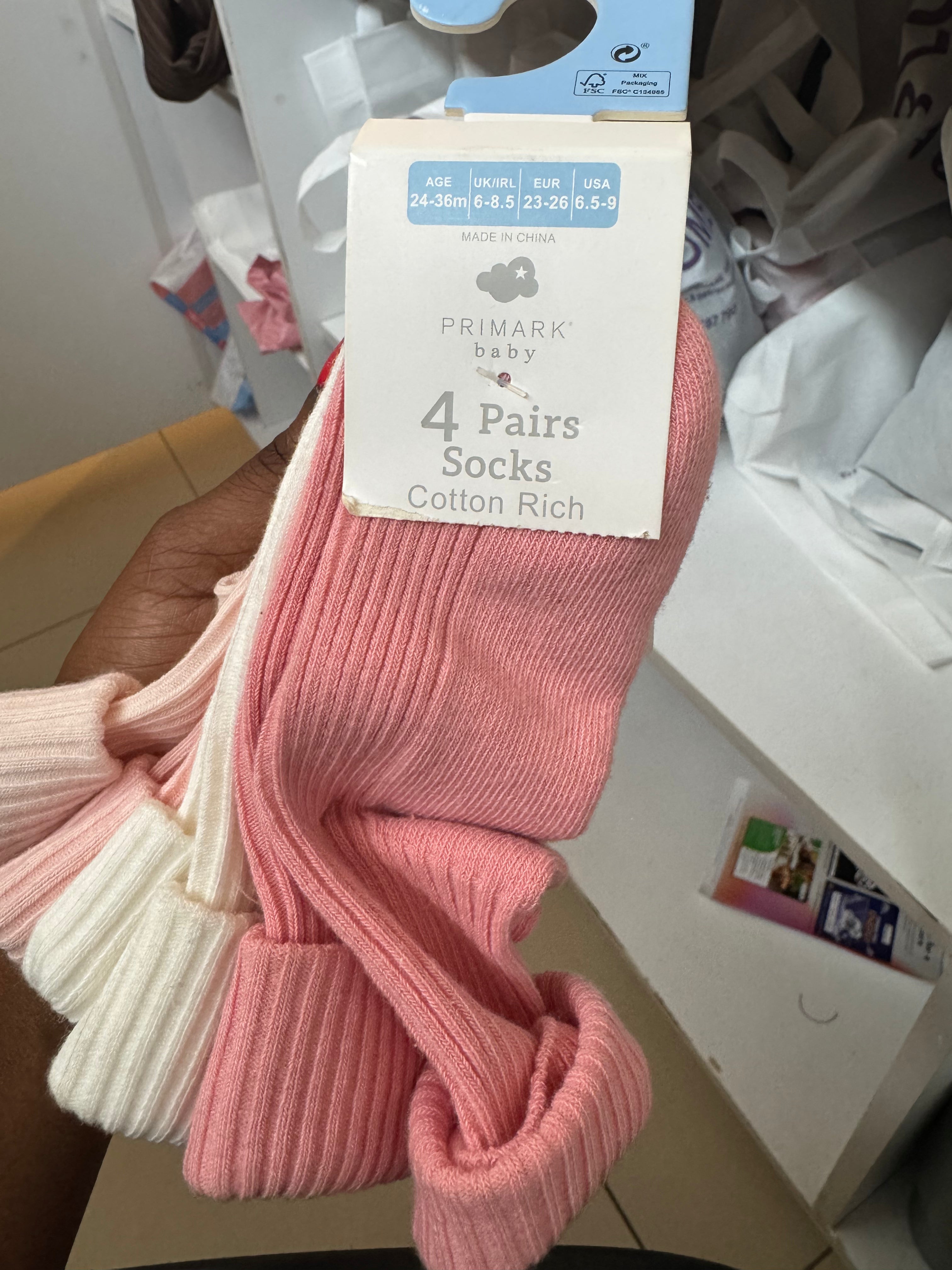 Primark baby 4pairs socks