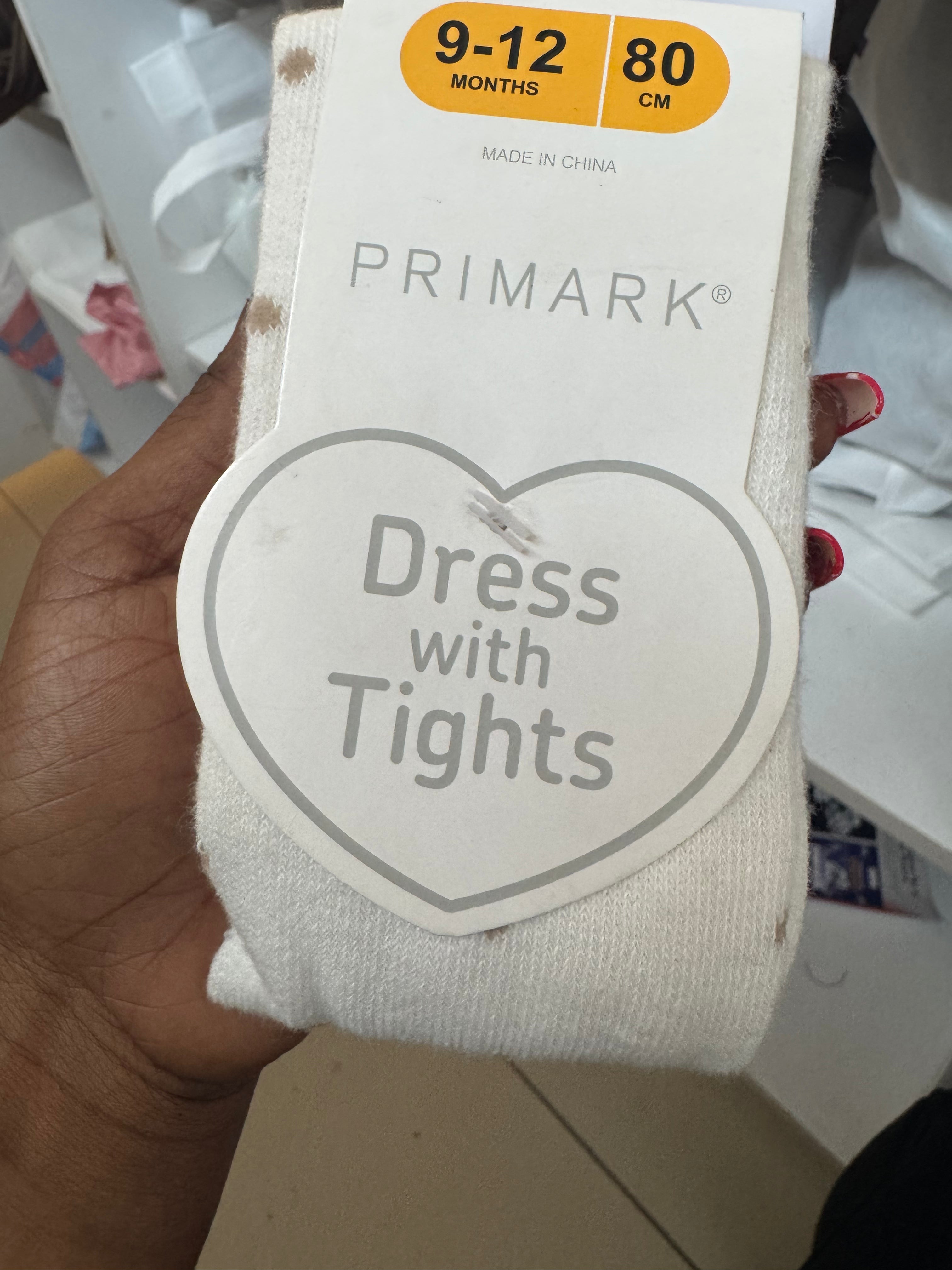 Primark dress with tights