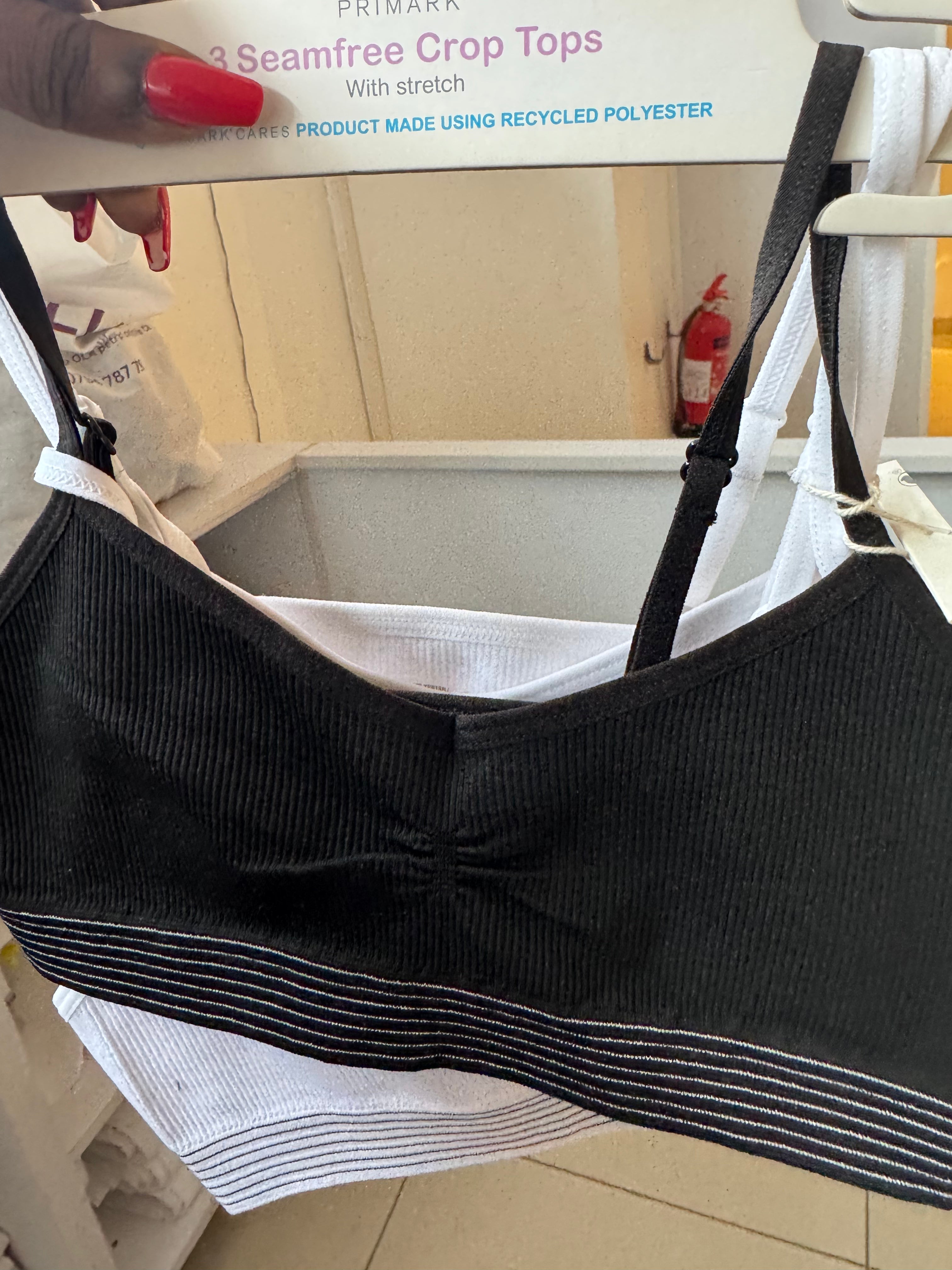 Primark 3 seam free crop tops