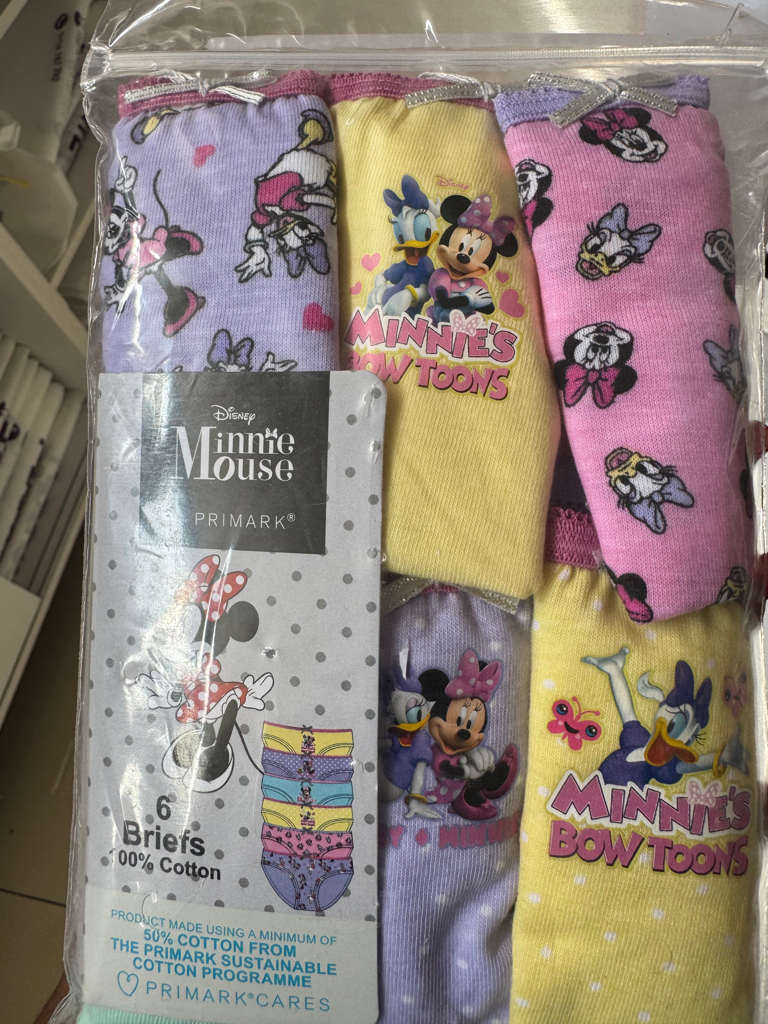 Primark 6 briefs Disney Minnie Mouse