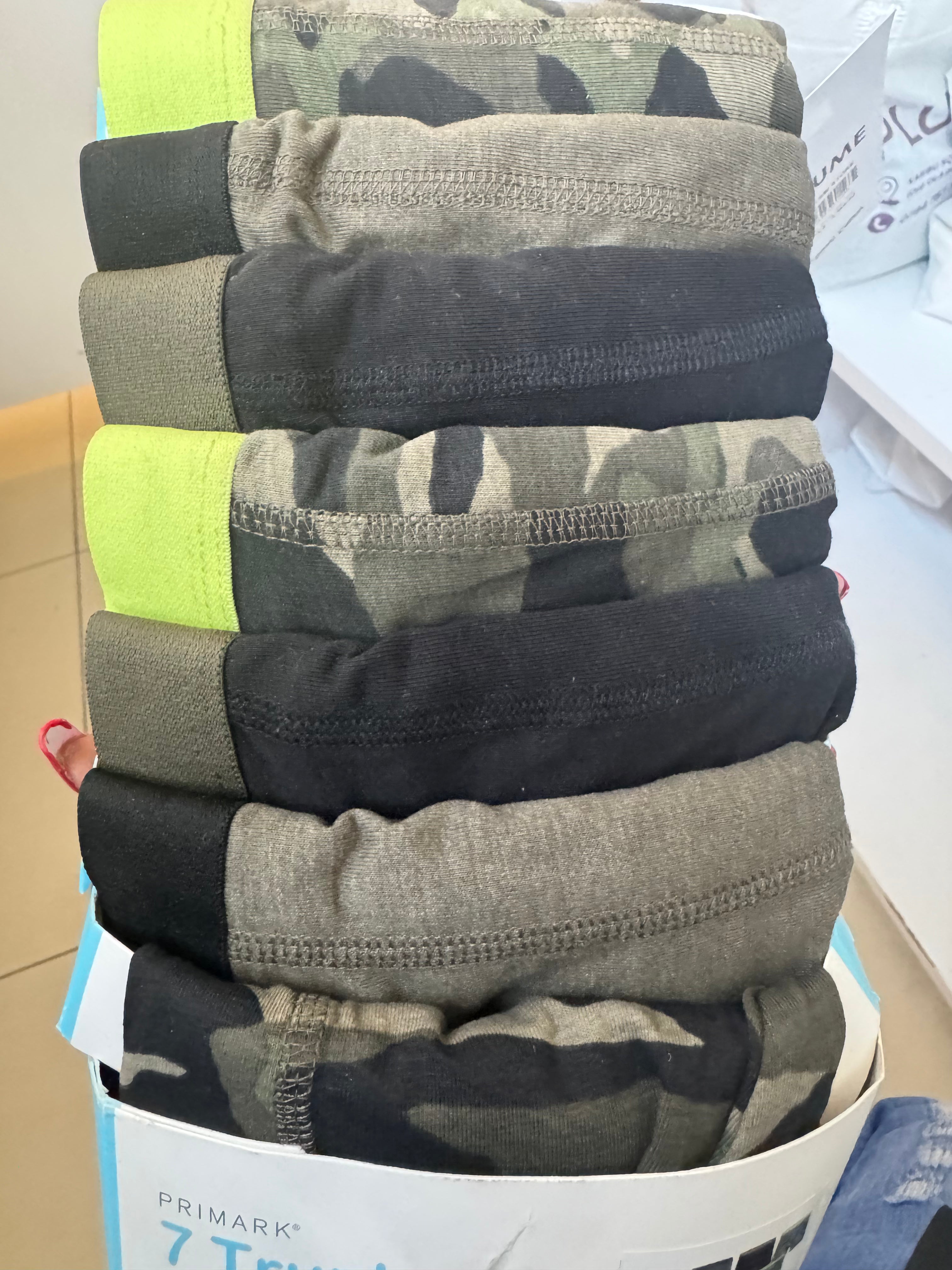 Primark 7 trunks for boys