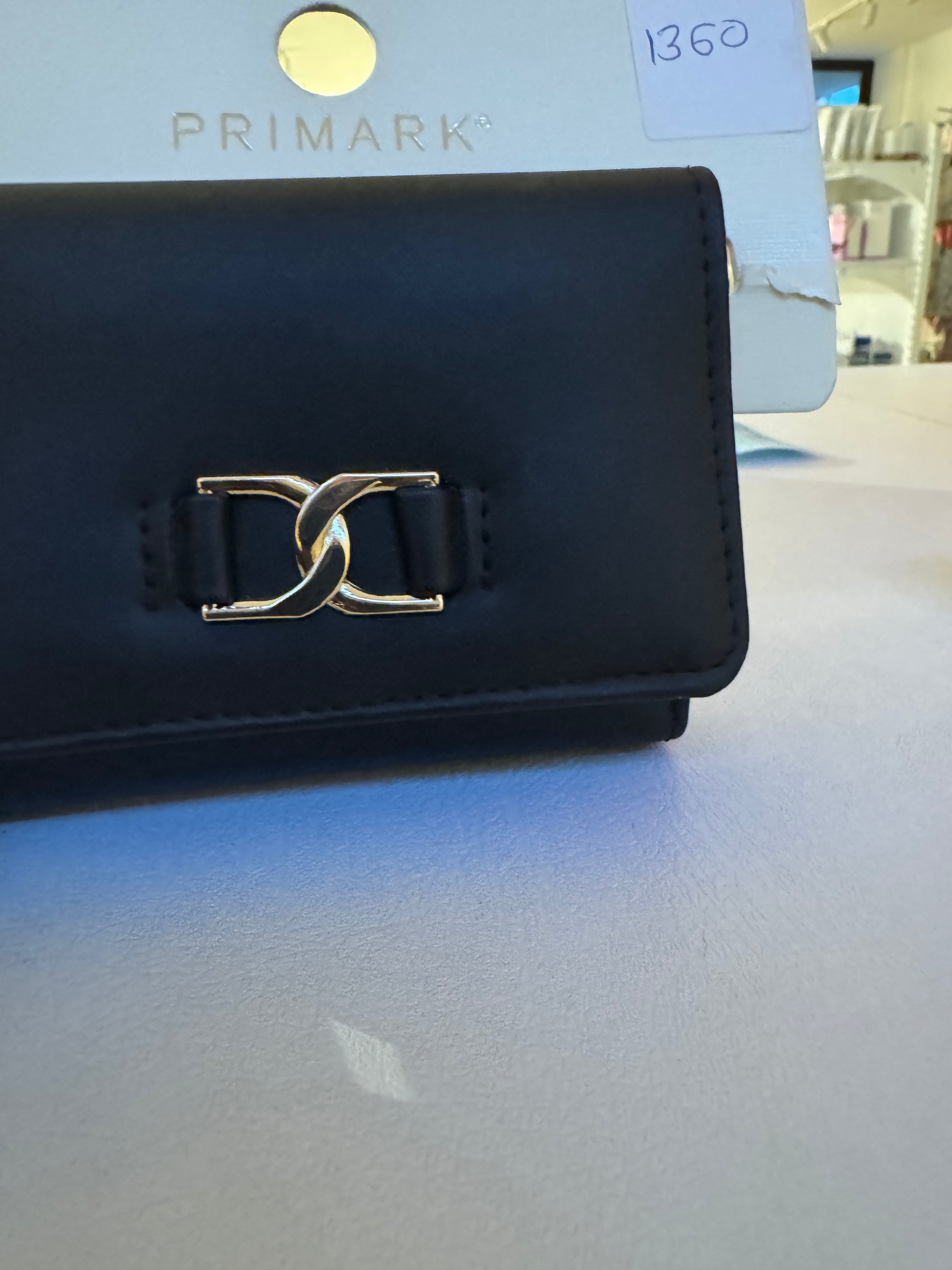 Primark black mini wallet