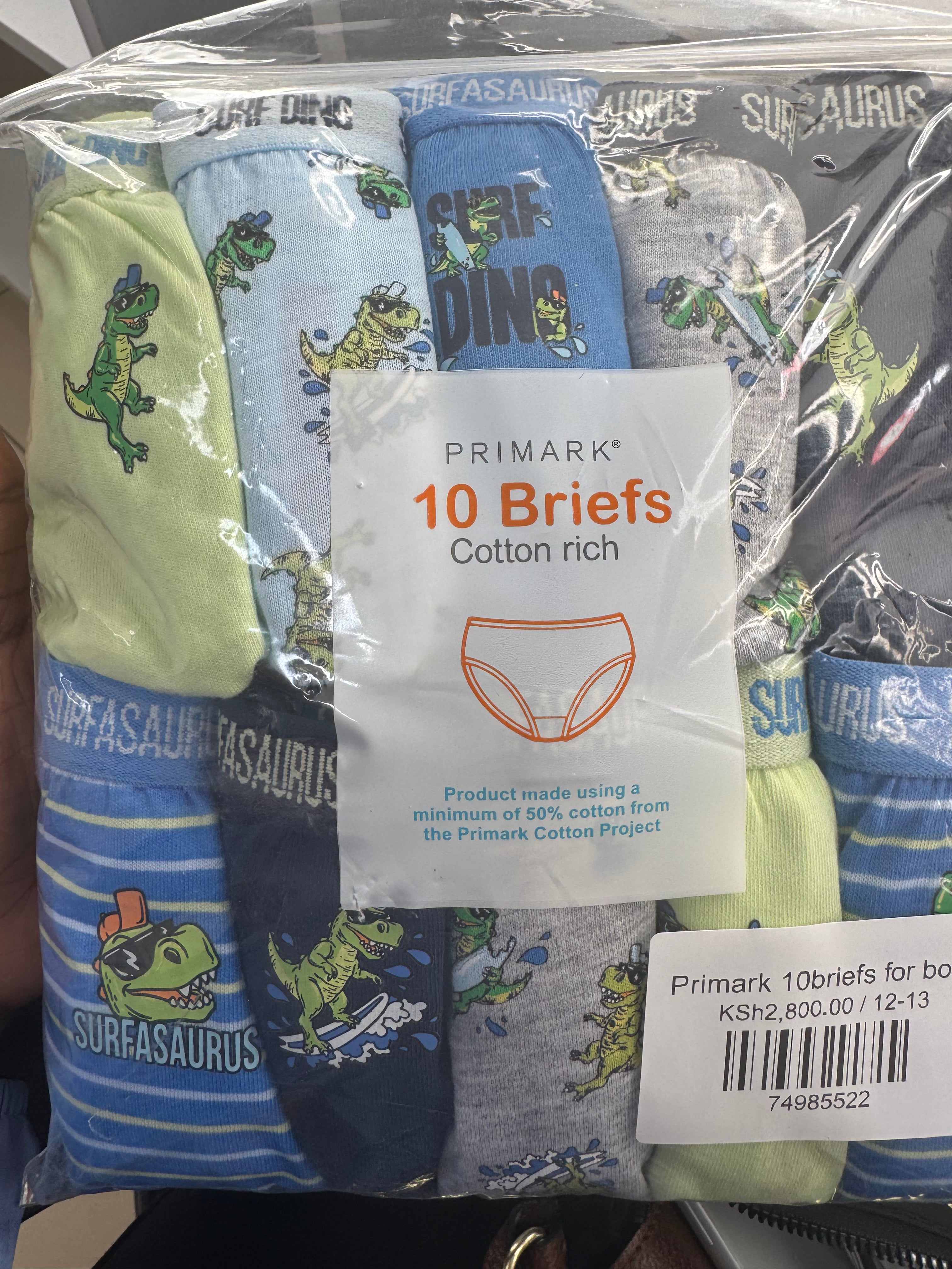 Primark 10 briefs monster crocodile pants