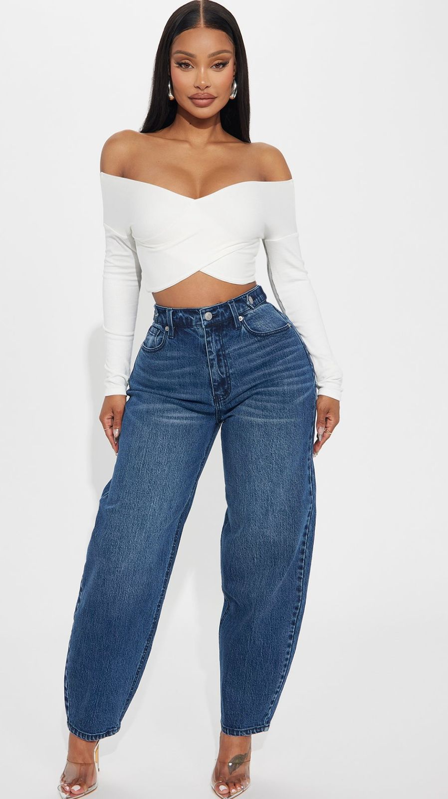 Fashionnova mid rise baggy jeans