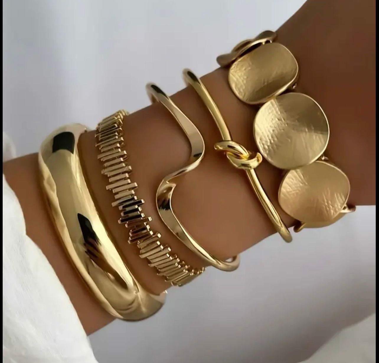 TEMU 5piece fashionable versatile bracelet set