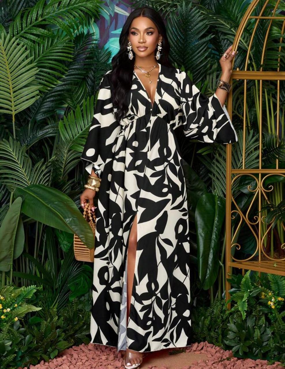 SHEIN Katina satin maxi dress