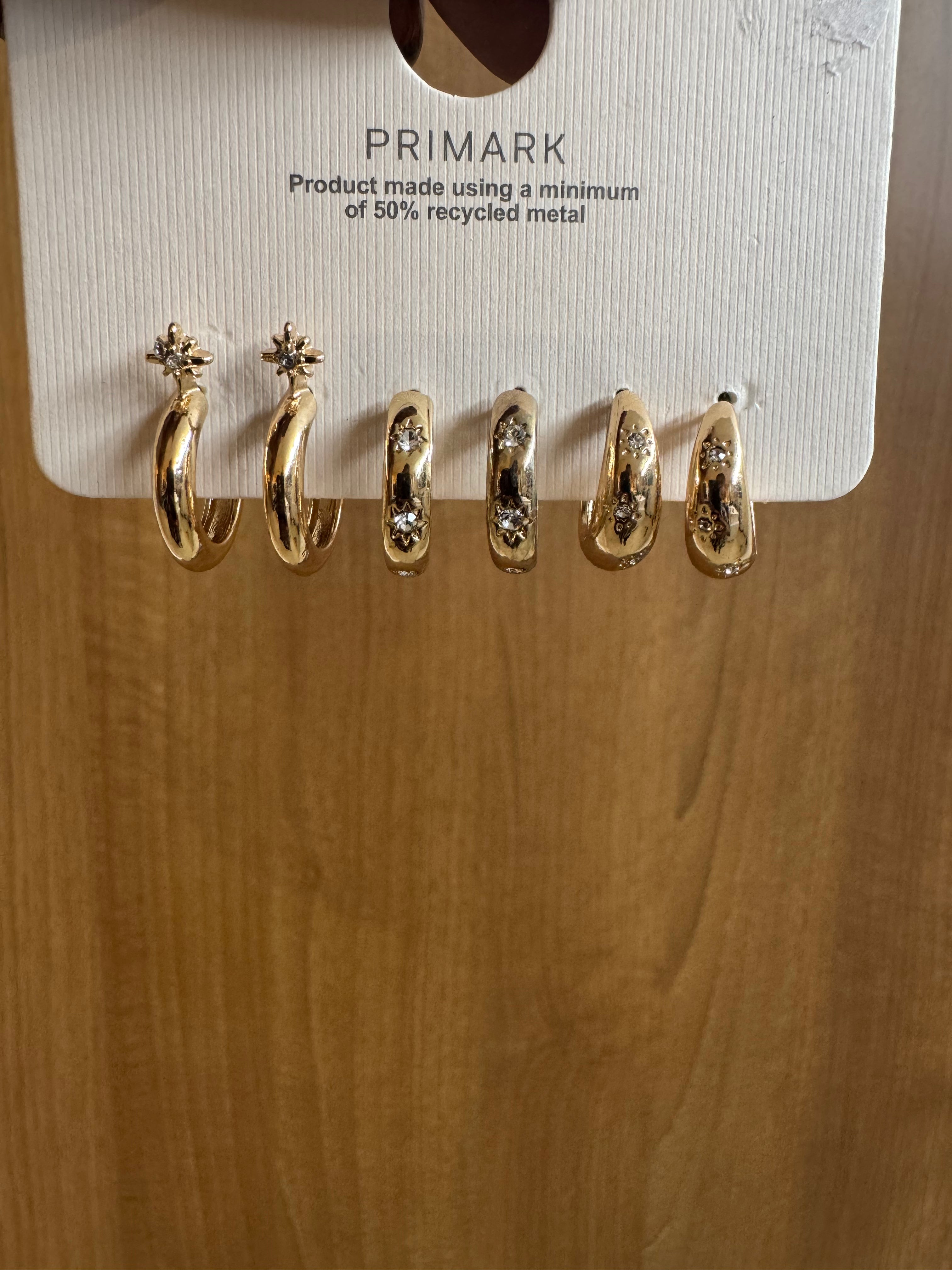 Primark 3pack hoop earrings set