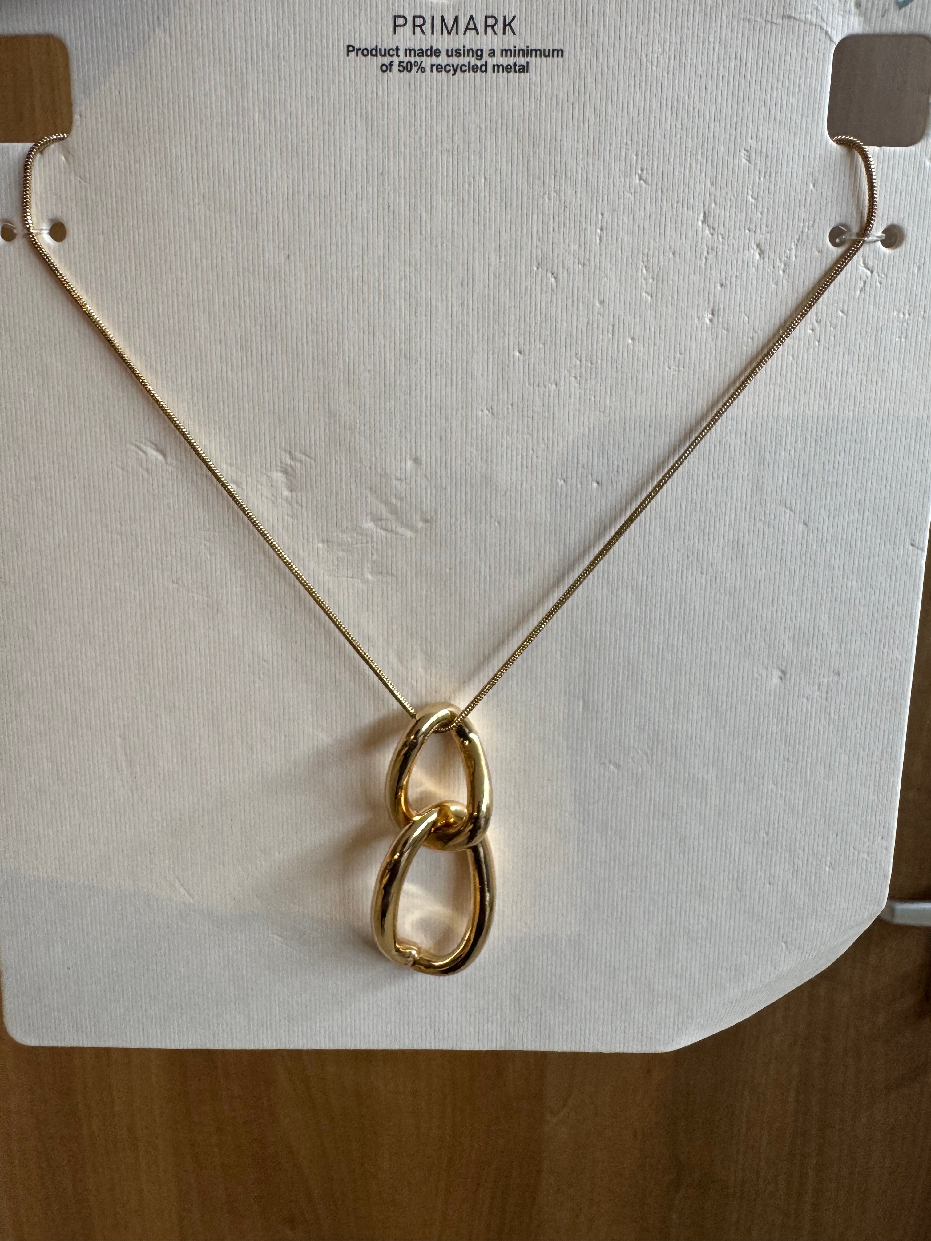 Primark twist chain pendant necklace