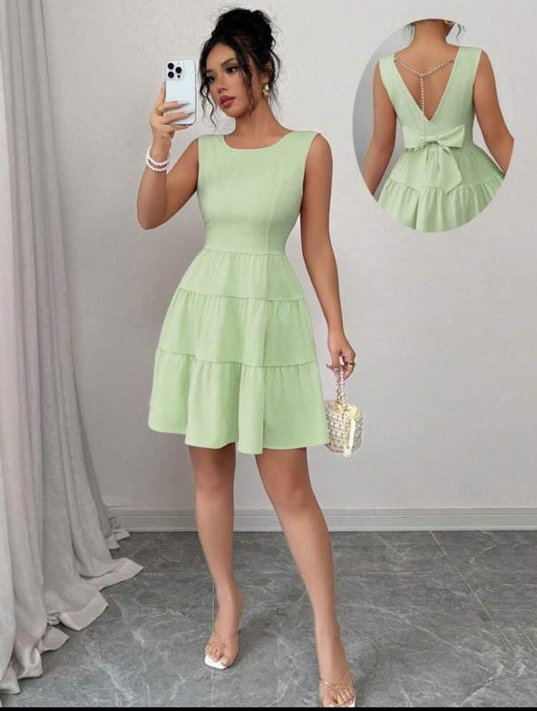 Shein short sleeve dress with ruffles