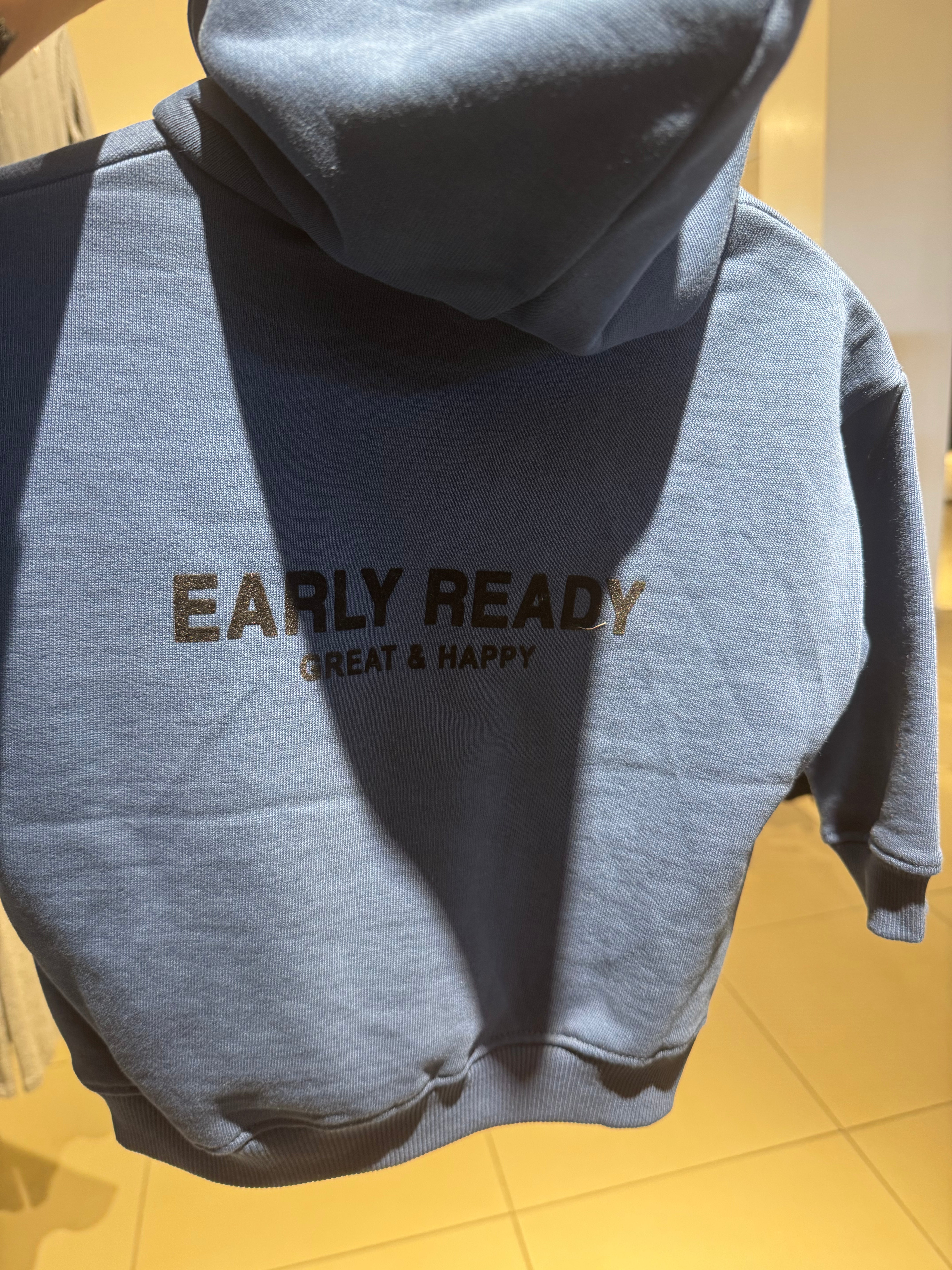 Hoodie With Flocked Slogan; Zara