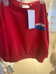 Sweatshirt With A Round Neck Print On The Chest And Back Zara