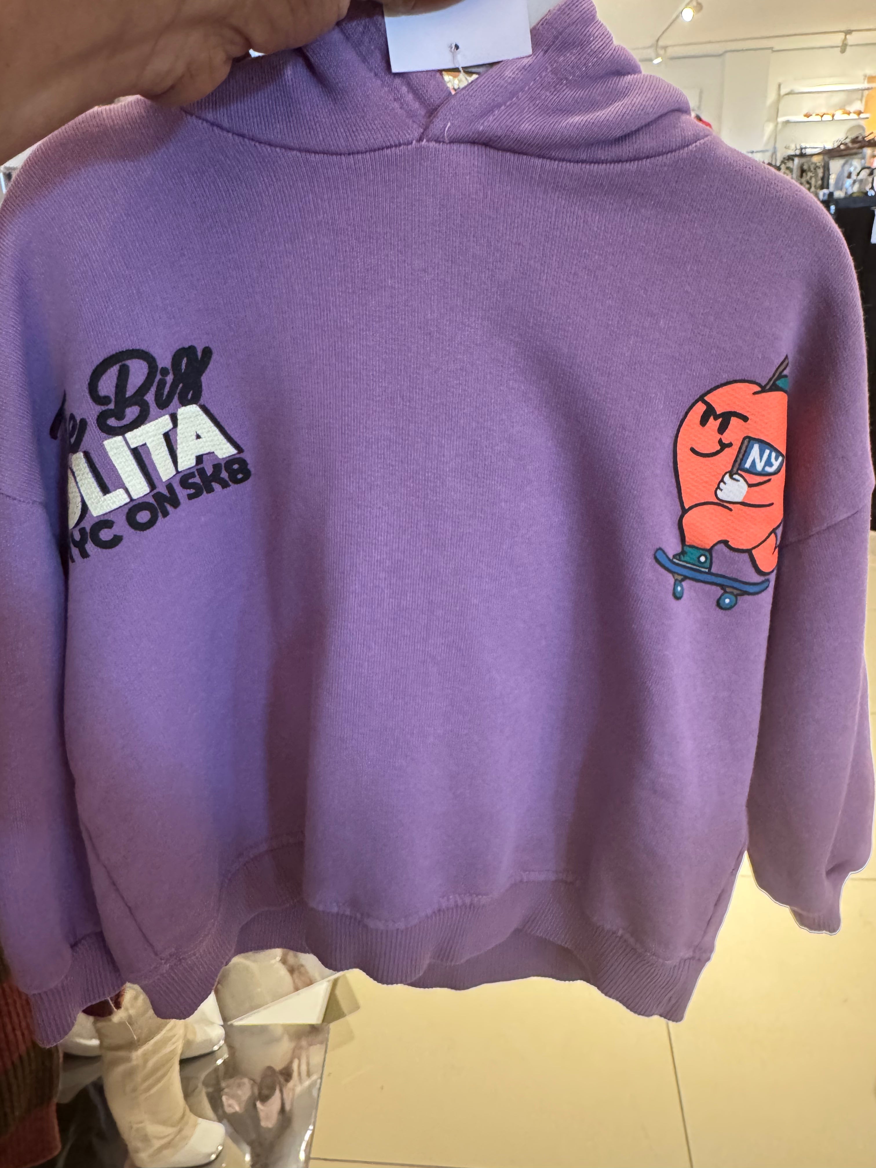 Printed Sweatshirt With Hood Zara
