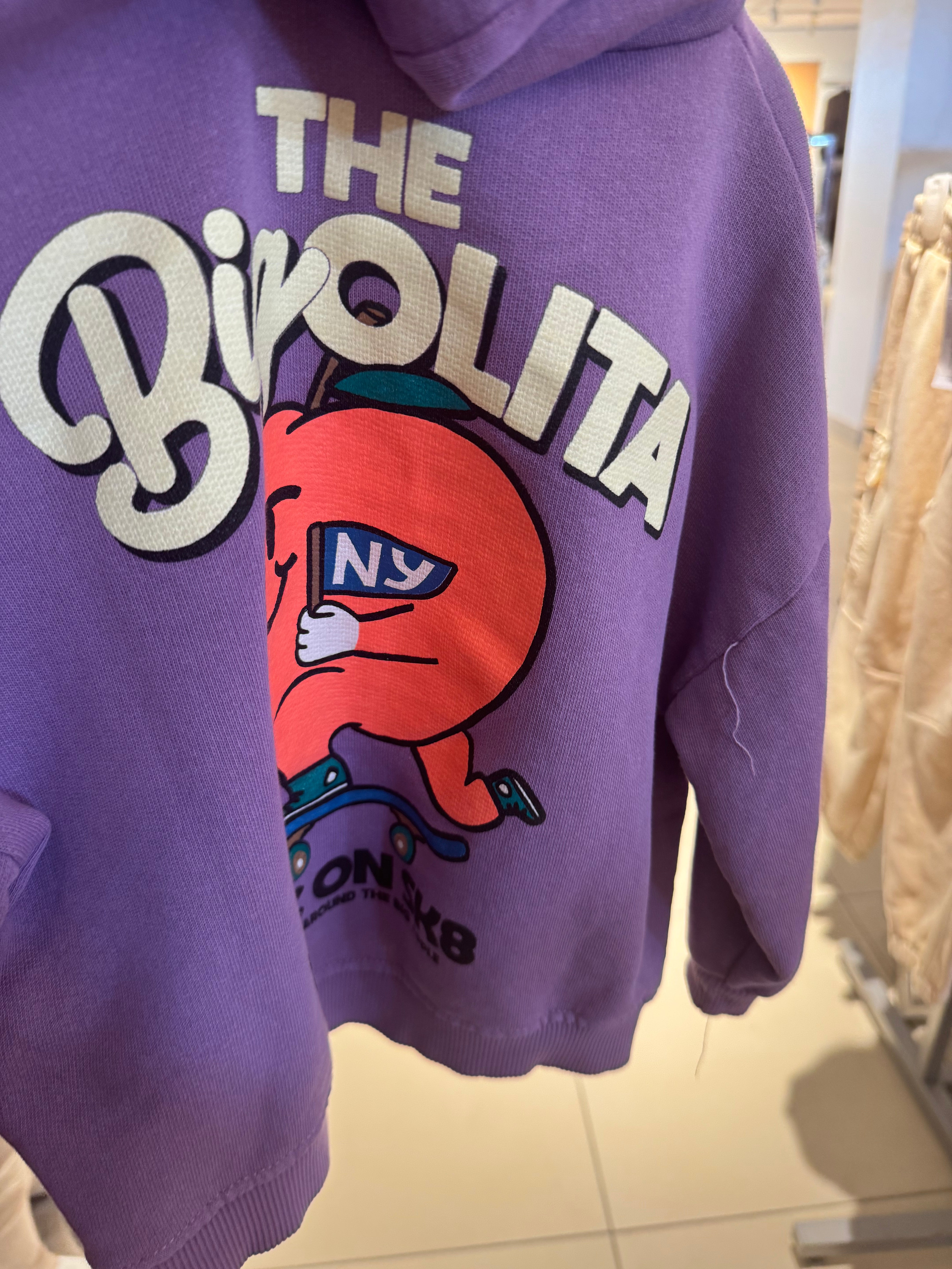 Printed Sweatshirt With Hood Zara