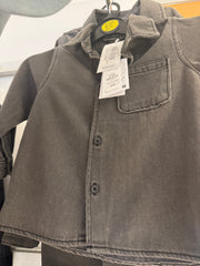 Button-Up Denim Shirt