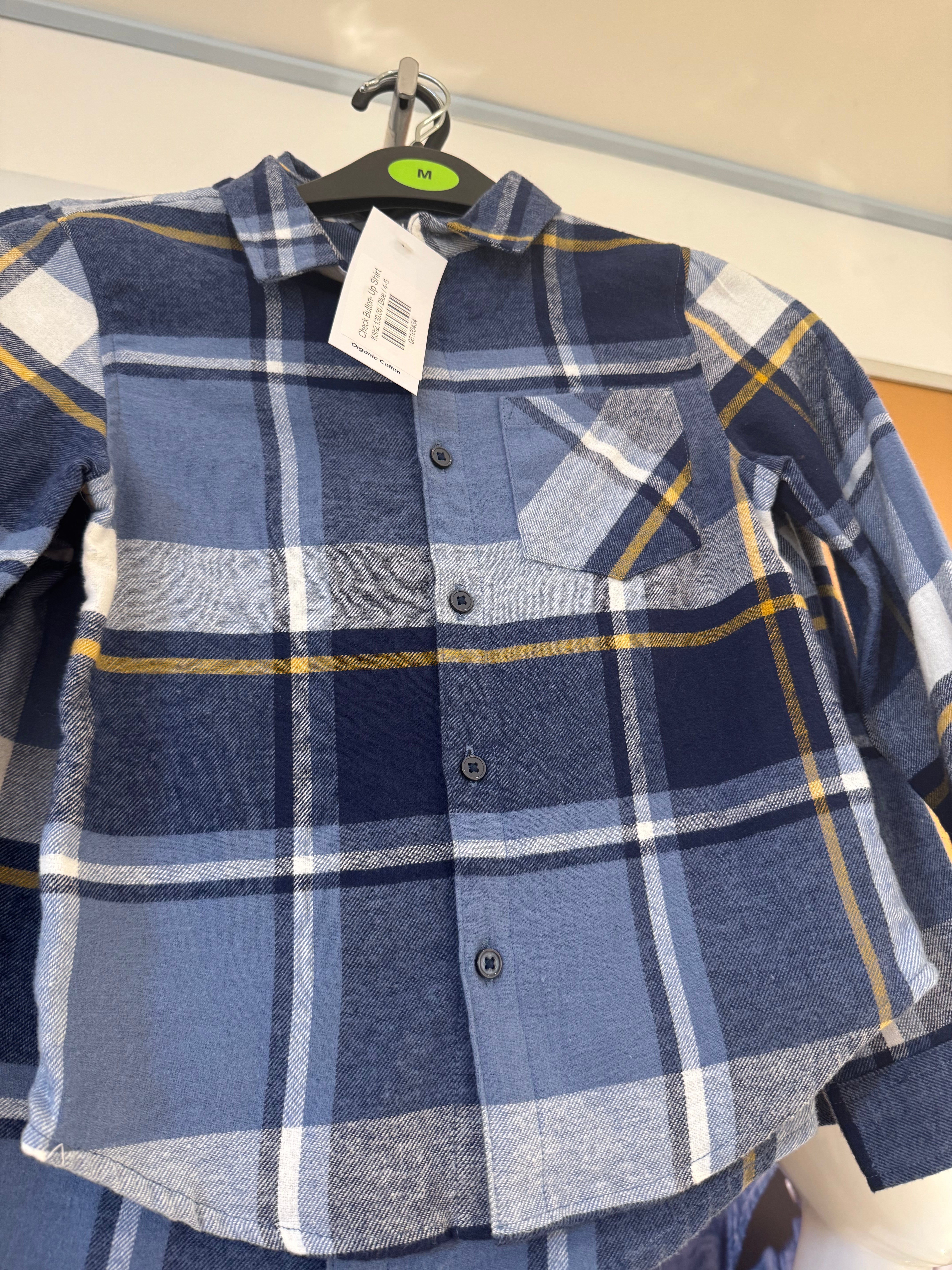 Check Button- Up Shirt