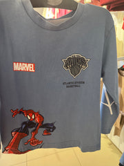 Nba New York Knicks & Marvel Spider-Man T-Shirt