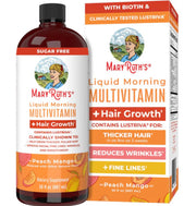 Mary Ruth's Liquid Morning Multivitamin + Hair Growth-Peach Mango