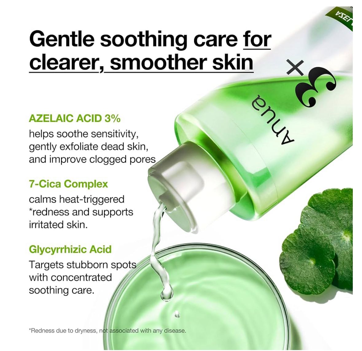 Anua AzelaicAcid 3+ Cica Skin Clarifying Toner