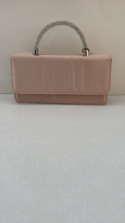 Primark Satin Crossbody Bag With Rhinestone Handle