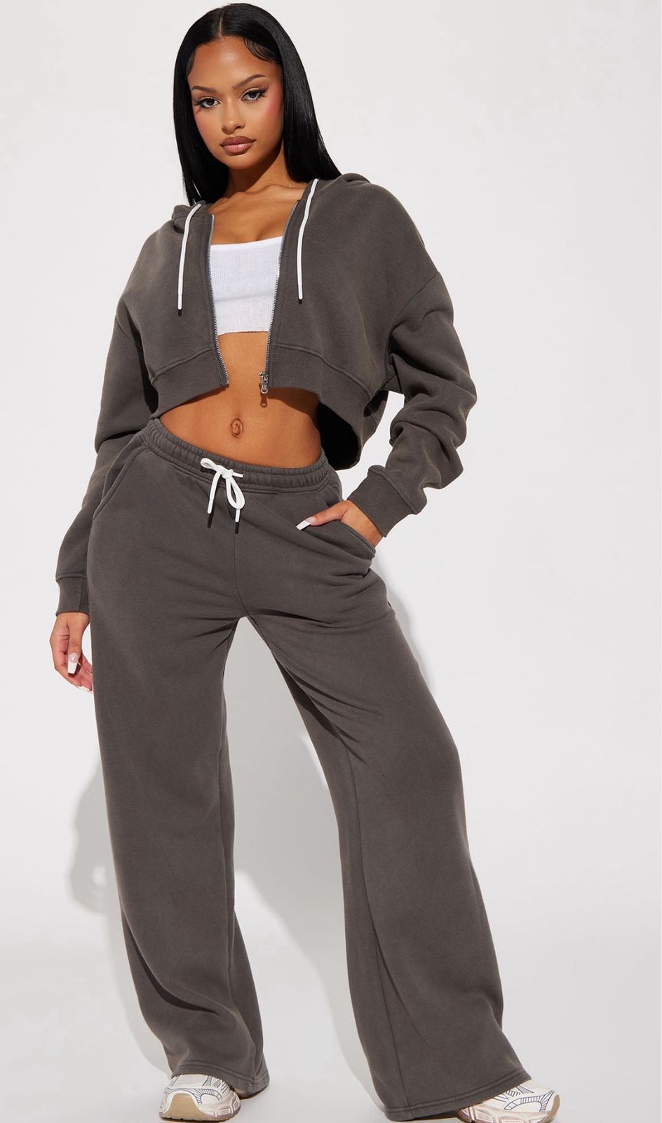 Fashionova Track Star Vintage Wash-Pant Set