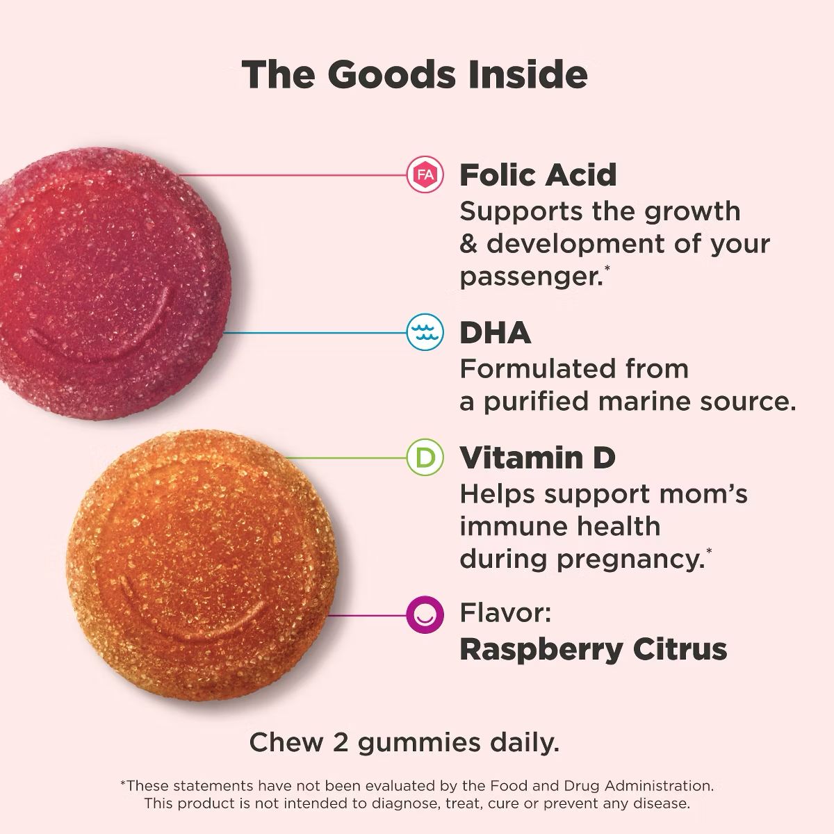 Olly Prenatal Folic Acid +DHA Gummies