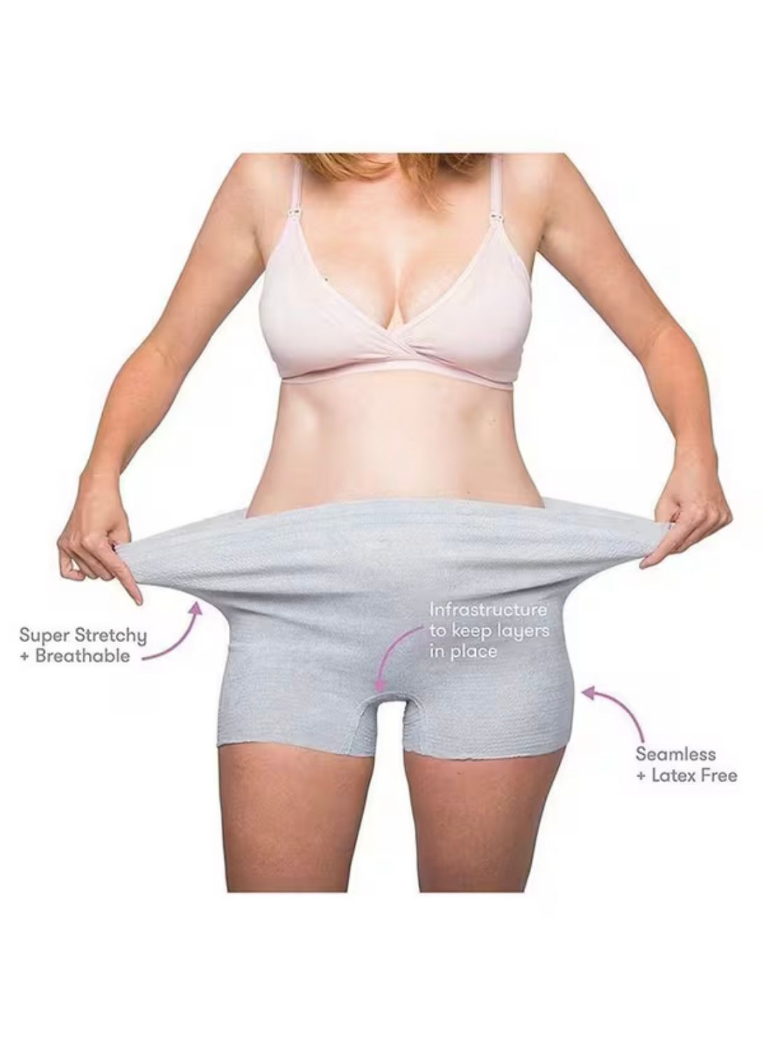 Frida Mom Boy short Disposable Postpartum Underwear, Regular