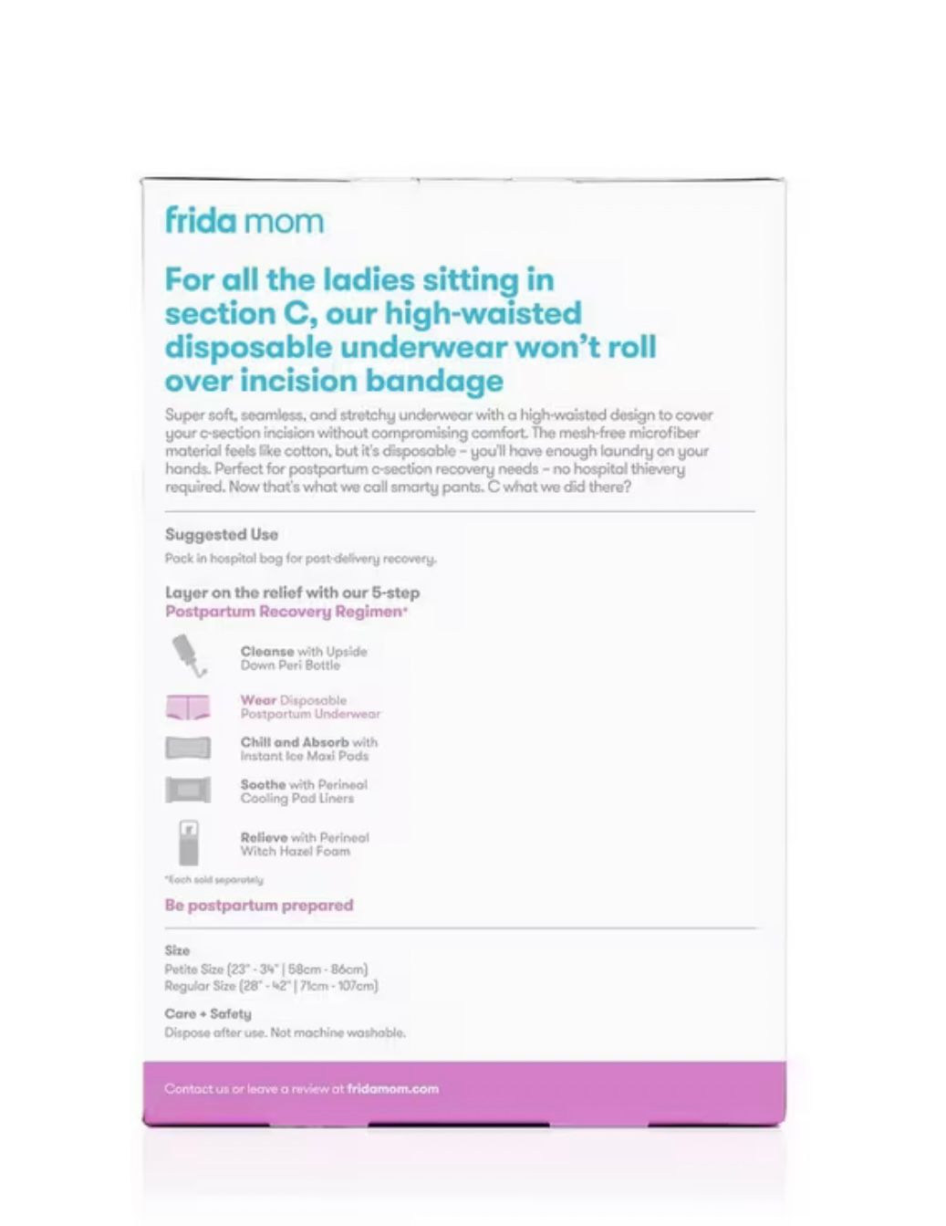 Frida Mom High Waist C-Section Disposable Postpartum Underwear, Regular